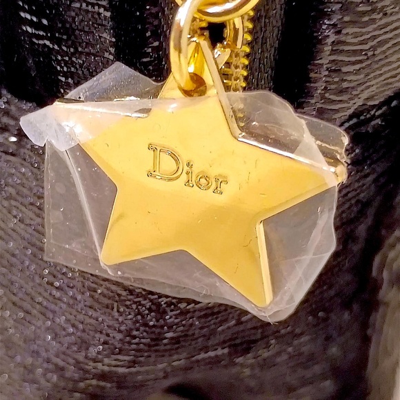 Brand New Dior Black Velour Sequin Cosmetic Bag with Gold Accents GWP - Picture 6 of 10